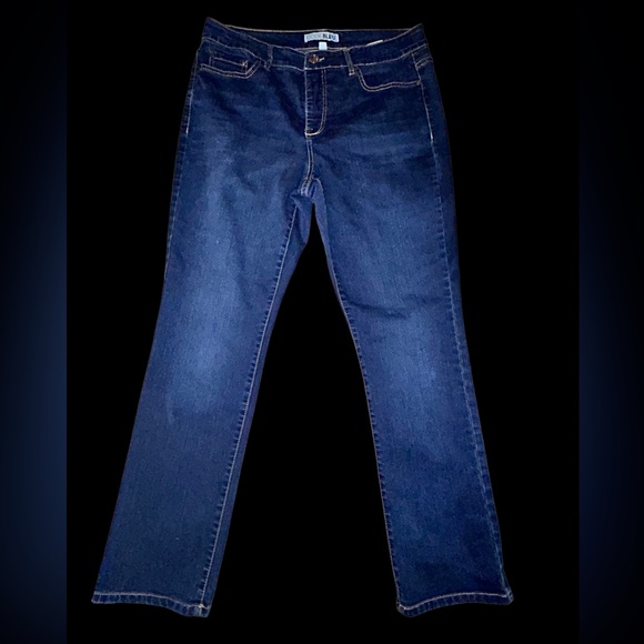 Code bleu dark wash jeans bootcut size 10 short - Picture 1 of 3